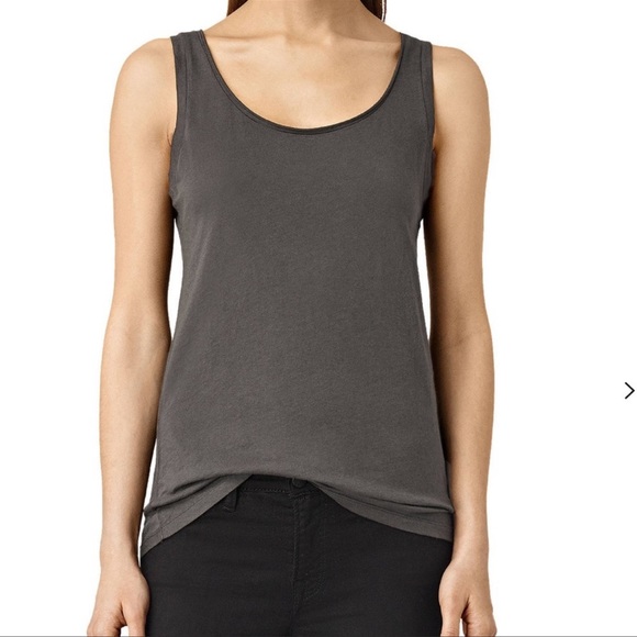 All Saints Vetten Vest tank in washed black Medium - Picture 2 of 6